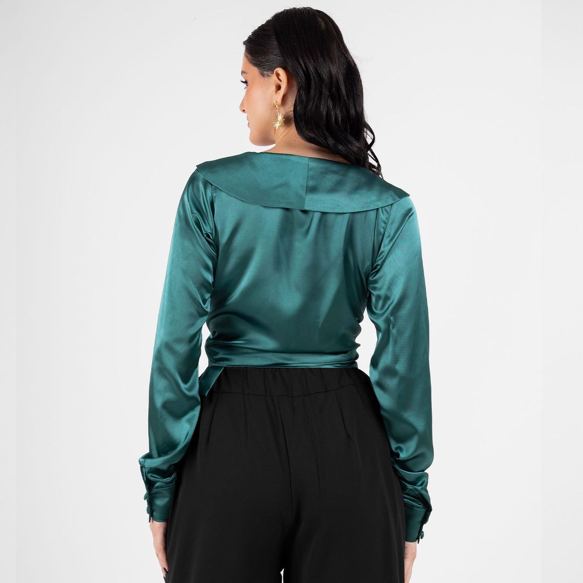 TEILOR - BLUSA CRUZADA  CASUAL DE MUJER