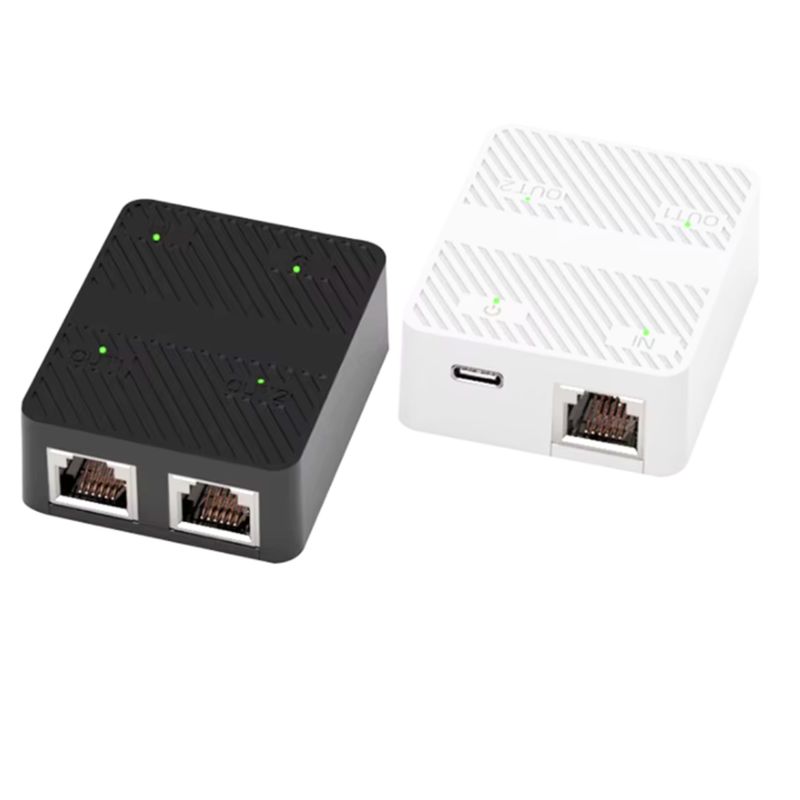 GENERICO - Splitter Red Rj45 Ethernet 2 En 1 2x1 Original 100mbps