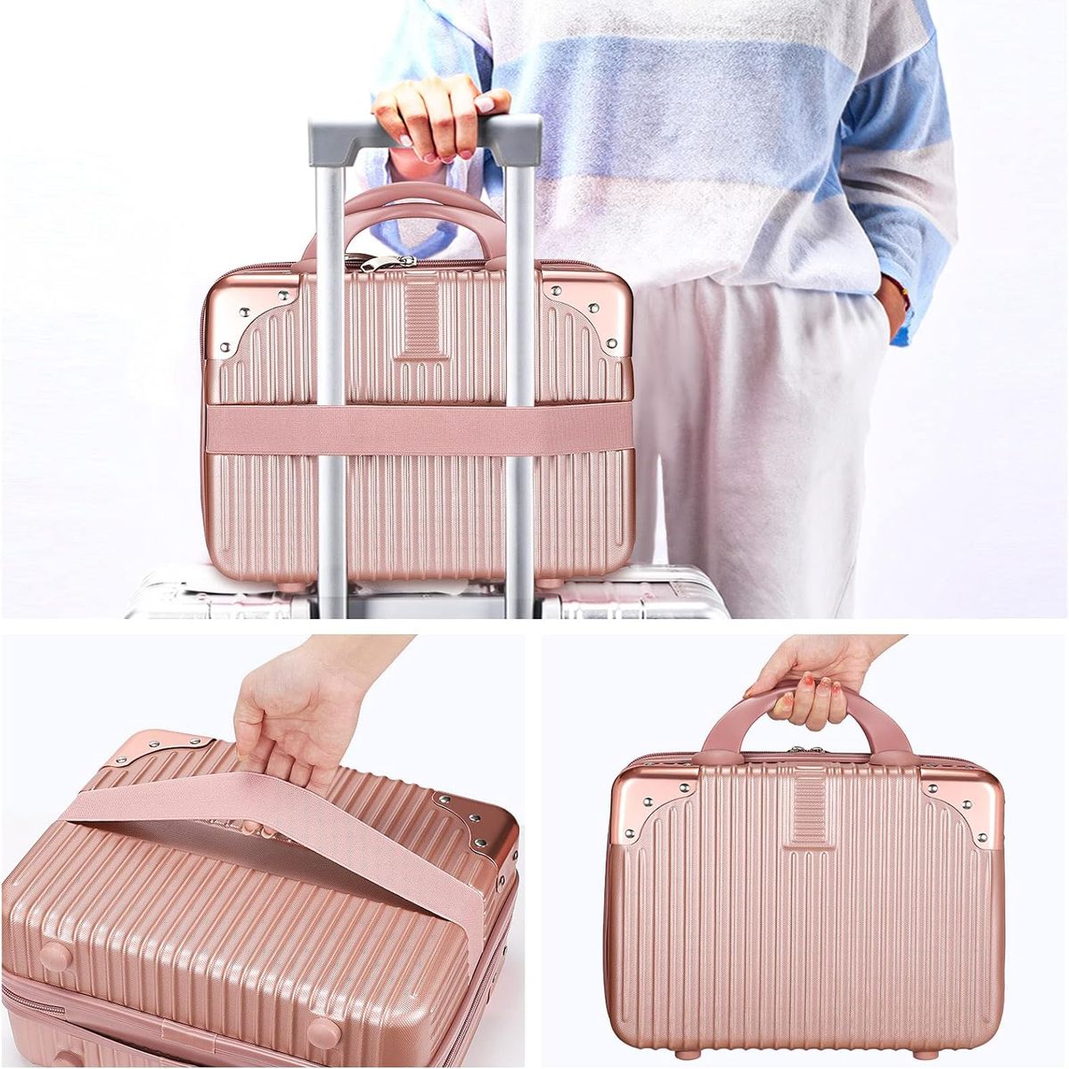 GENERICO - Maleta De Mano Para Viaje Con Cerradura Peso Ligero Rigida