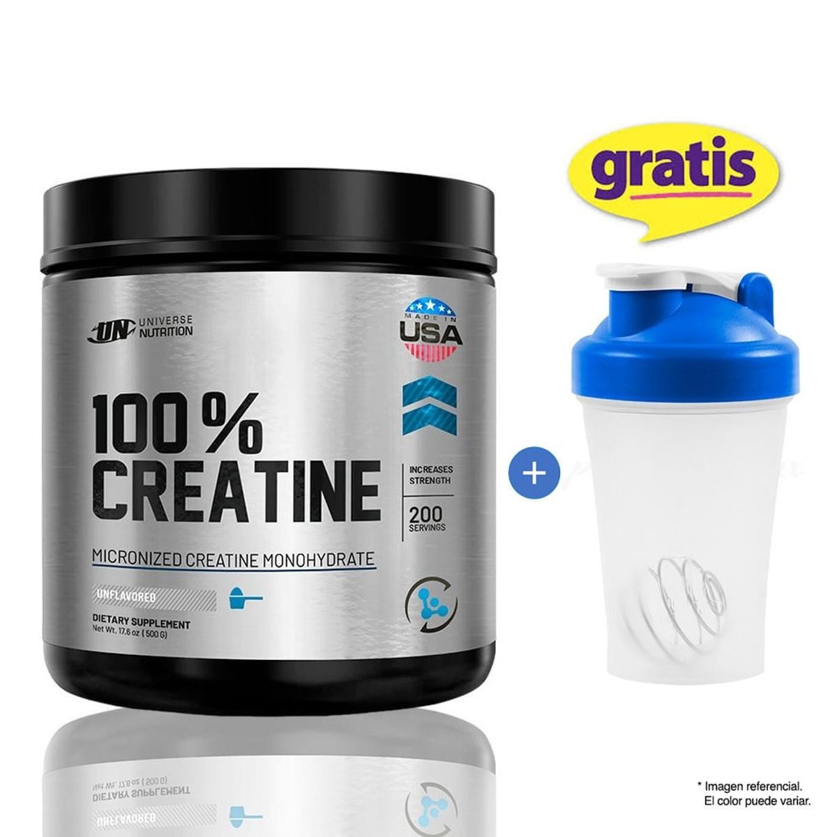 UNIVERSE NUTRITION - CREATINA 100% AMERICANA 500 G. UNIVERSE NUTRITION