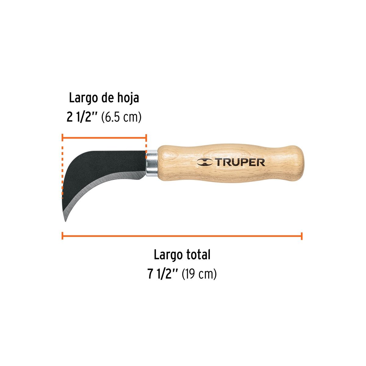 TRUPER - Cuchillo 7-12 para linóleo Truper