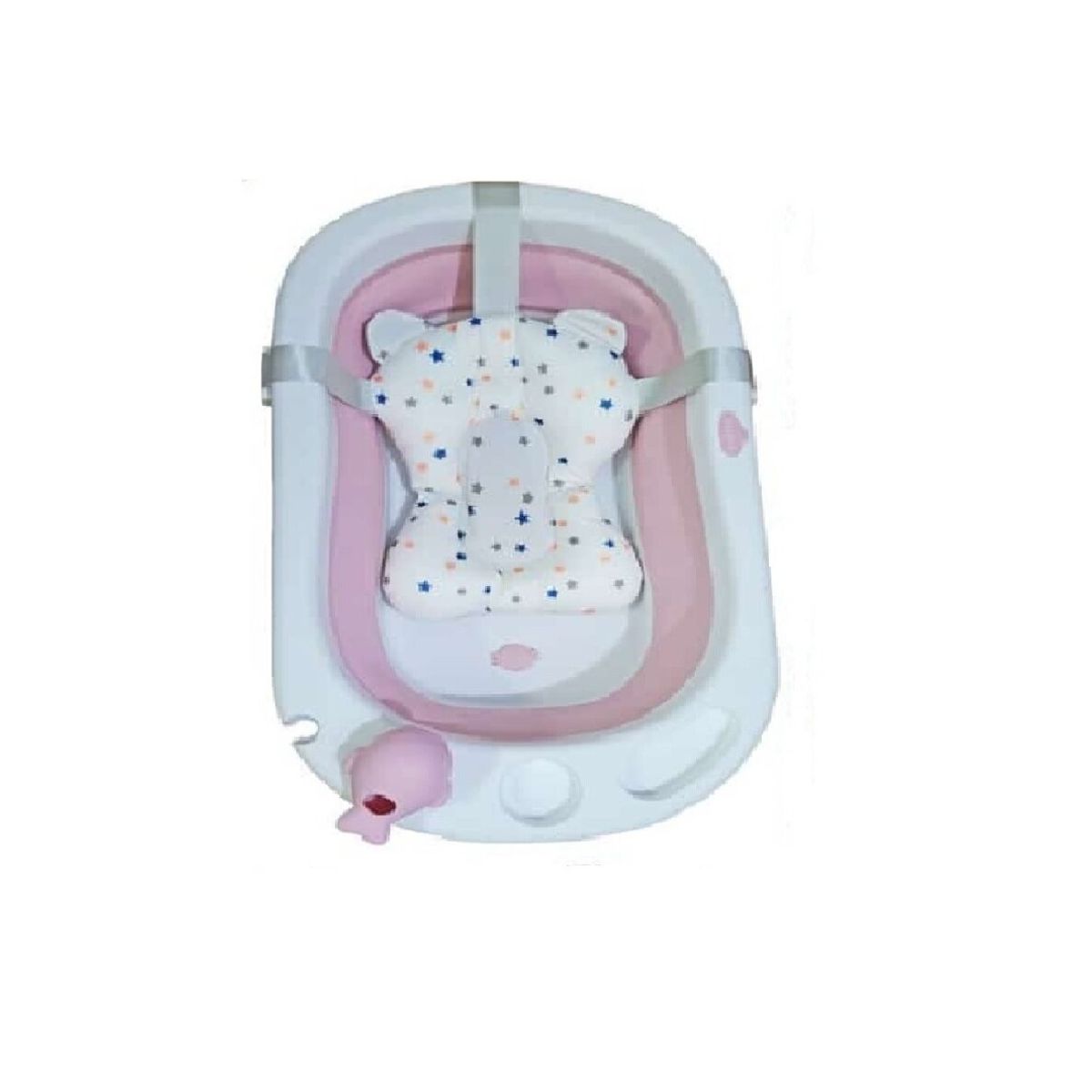 BABY KITS - Tina de Baño Plegable Aquarium Rosado