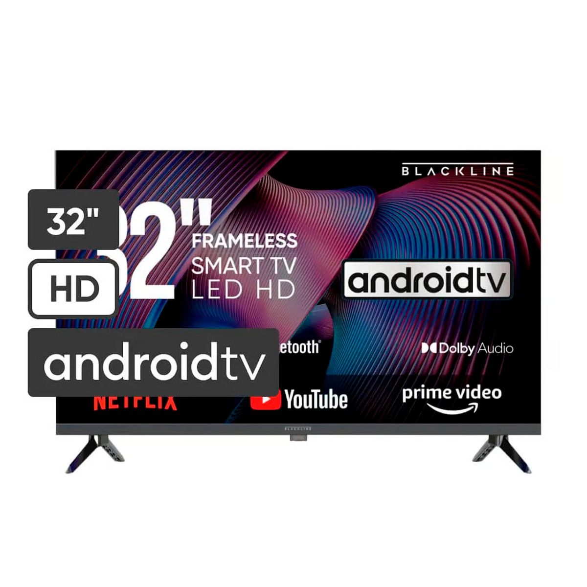 BLACKLINE - Televisor LED 32 HD Smart TV BL-TV32HEG5F4PE
