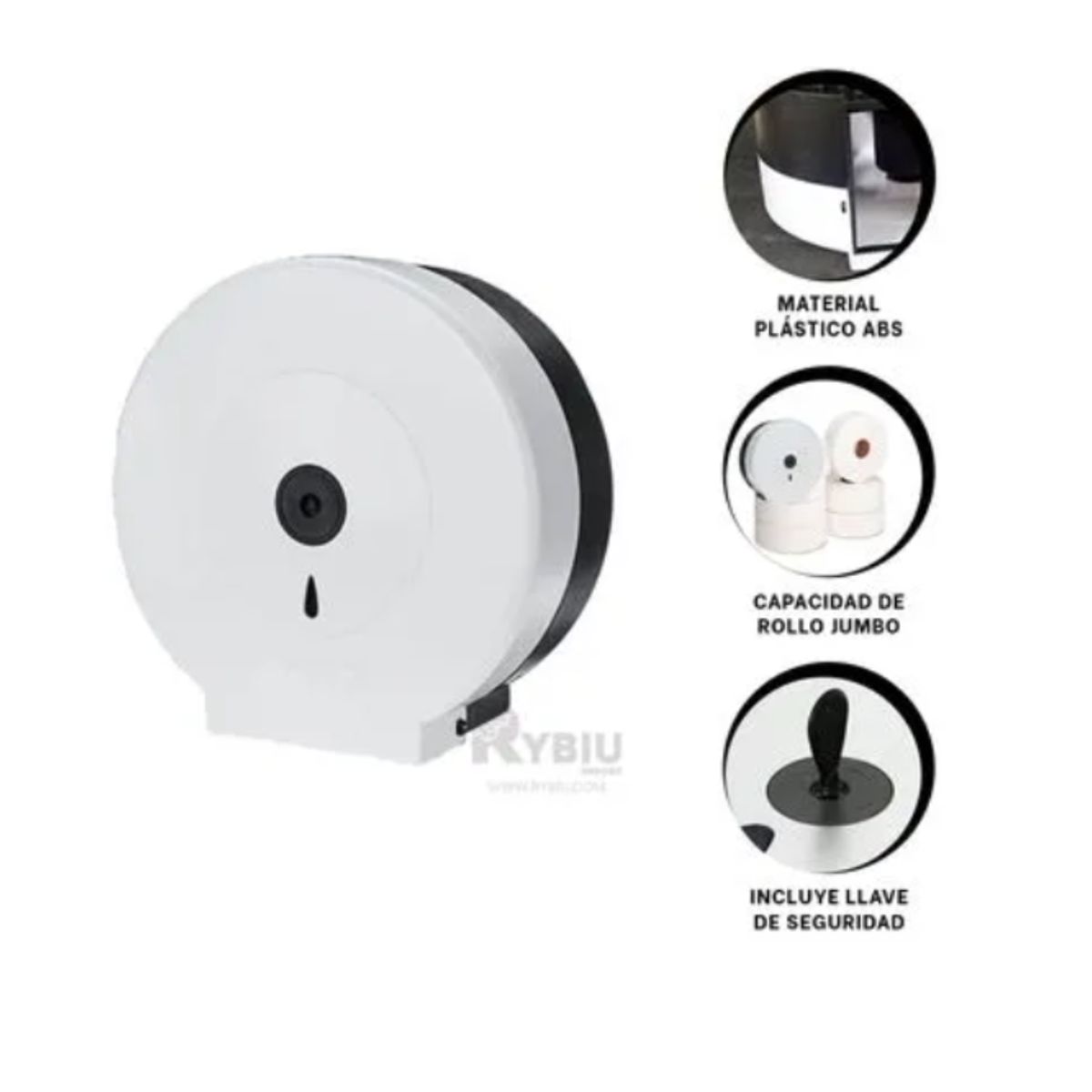 GENERICO - DISPENSADOR DE PAPEL HIGIÉNICO PARA BAÑO