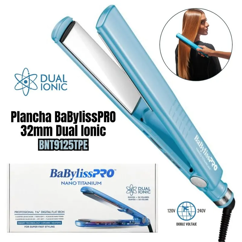 BABYLISS PRO - Plancha Alisadora Babyliss Pro Dual Ionic 32mm