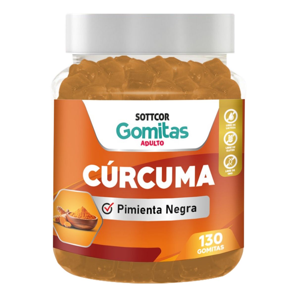 SOTTCOR - Cúrcuma Para Adultos Gomitas Sottcor 100g
