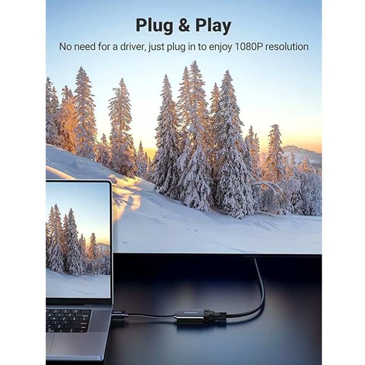 UGREEN - Convertidor Hdmi A Vga Ugreen 90813