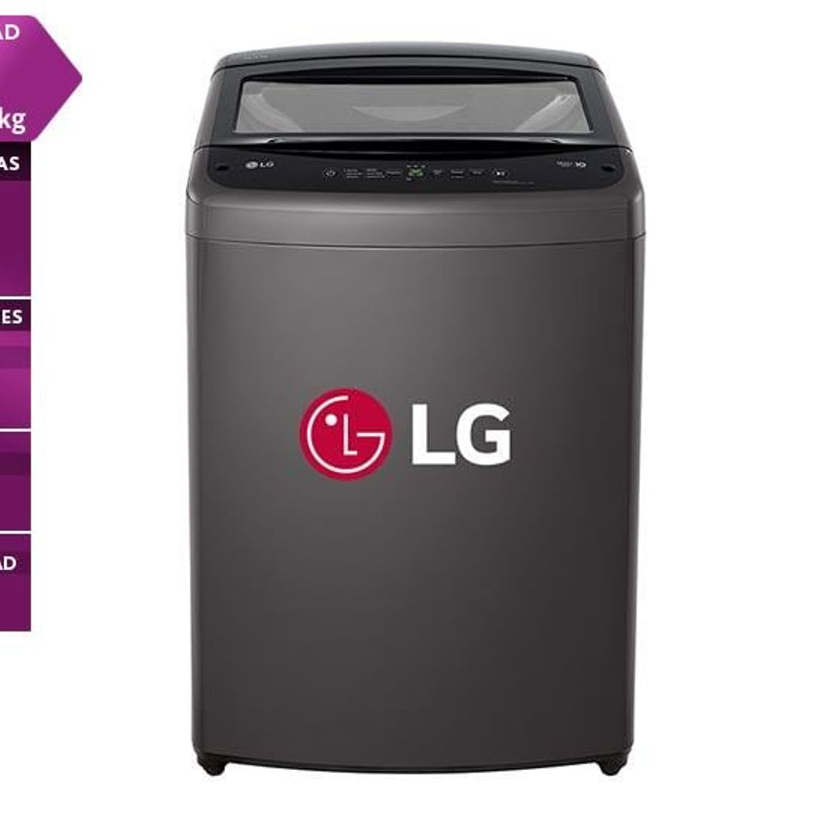 LG - Lavadora LG 16 Kilos Carga Superior Negro Claro WT16BVTB (2024)