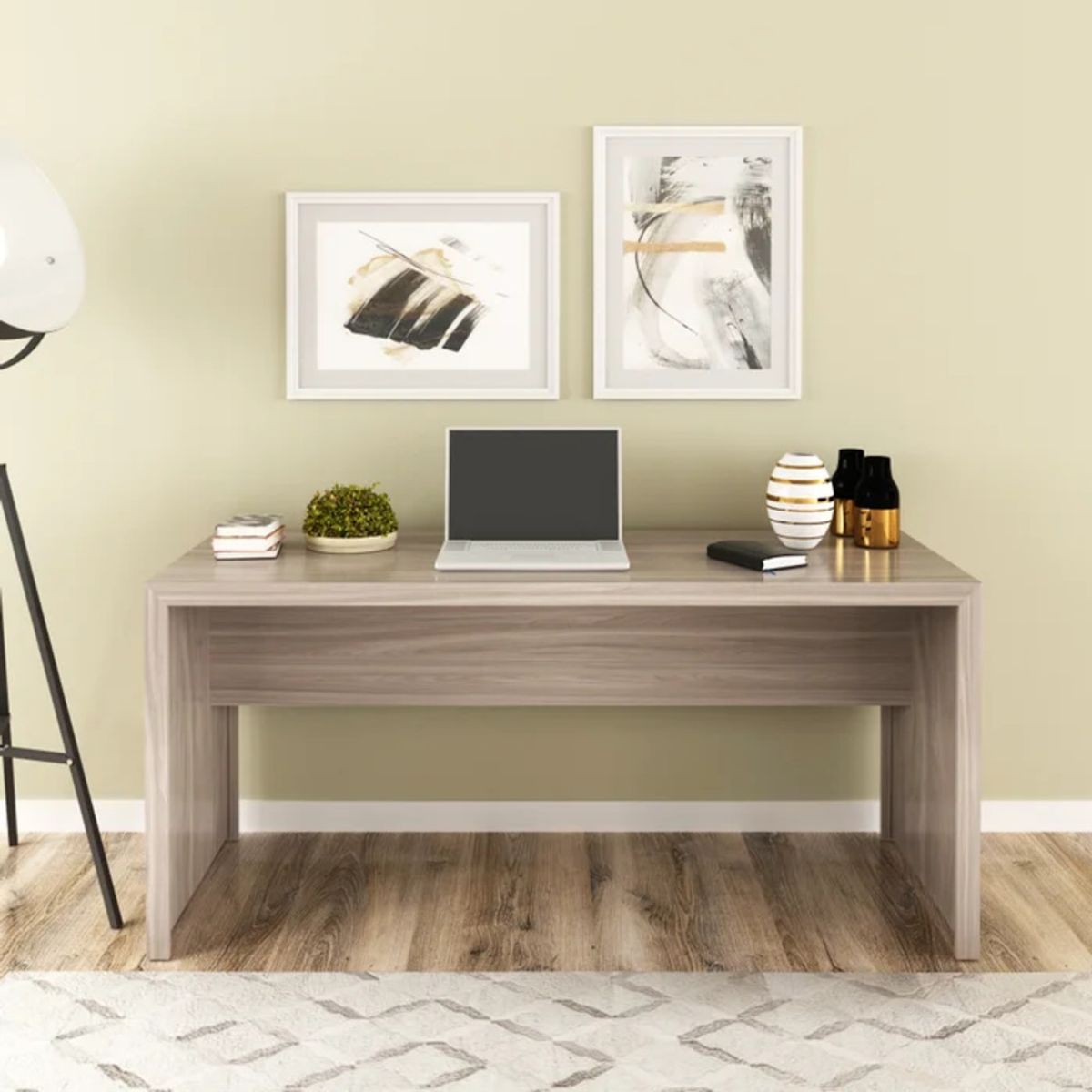 GENERICO - Escritorio Moderno Hinoa Ceniza R&R MUEBLES