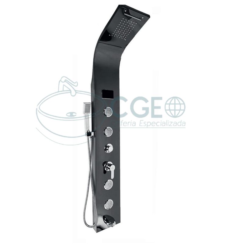FRATELLI - COLUMNA DE DUCHA LED NEGRO  SK-8006