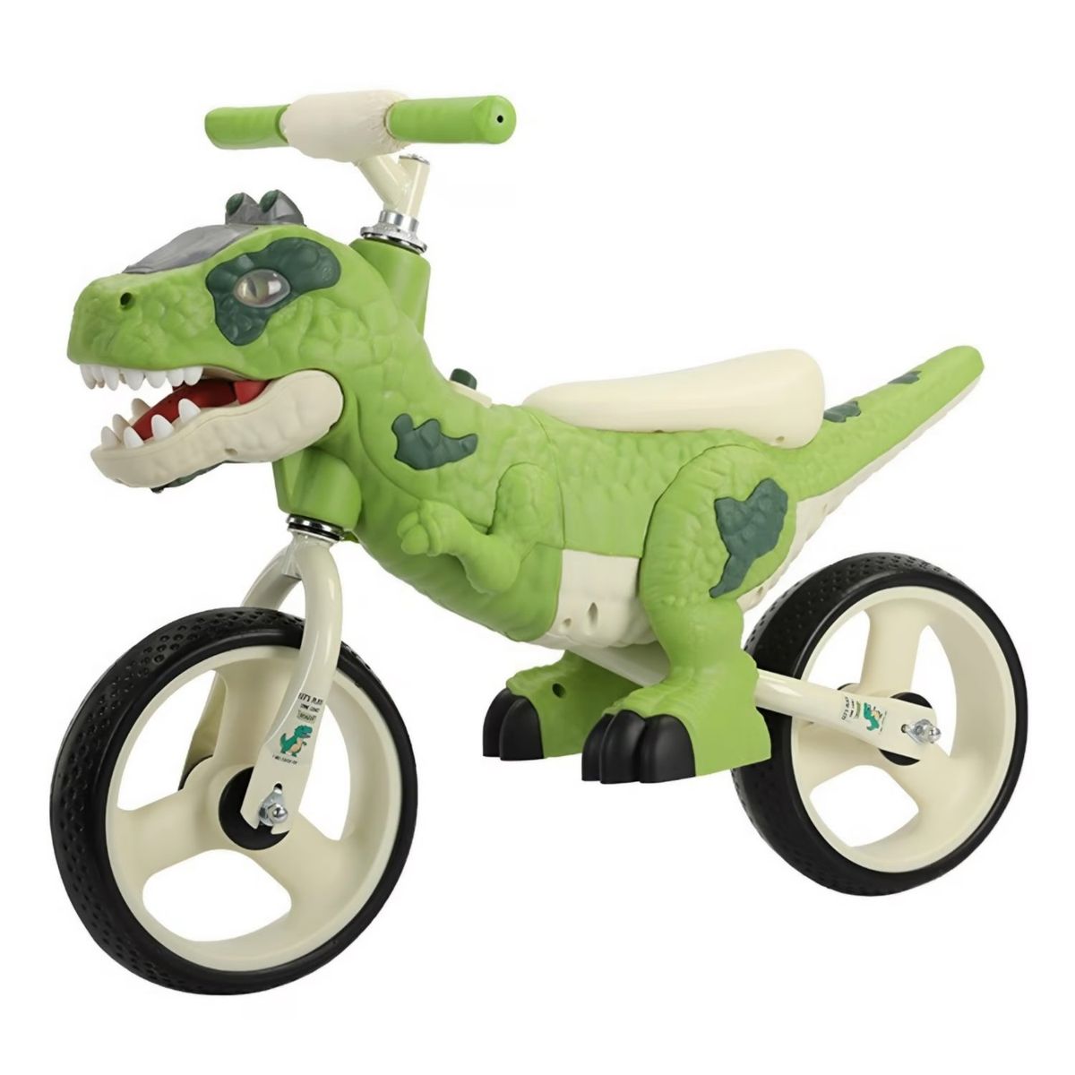GENERICO - Bicicleta de Equilibrio Dinosaurio con Luces y Musical  Verde