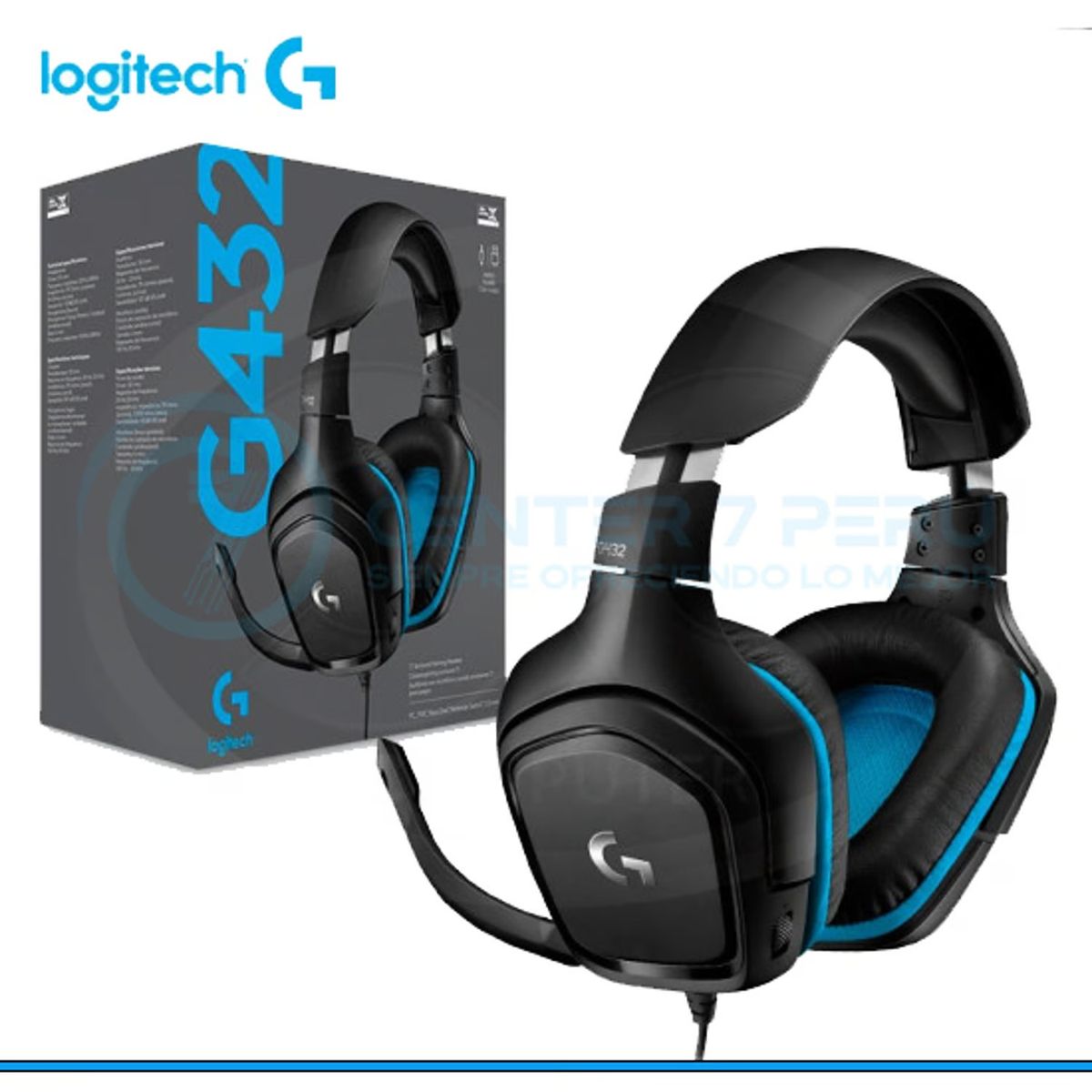 LOGITECH - AUDIFONO C/MICROF. LOGITECH G432 7.1 USB BLACK.