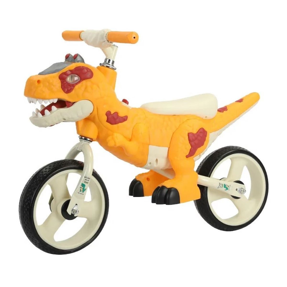 GENERICO - Bicicleta de Equilibrio sin Pedal de Dinosaurio Naranja