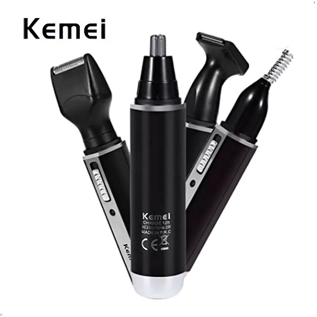 KEMEI - Cortadora Recargable de Vello Nasal Kemei 4 en 1 KM-6630