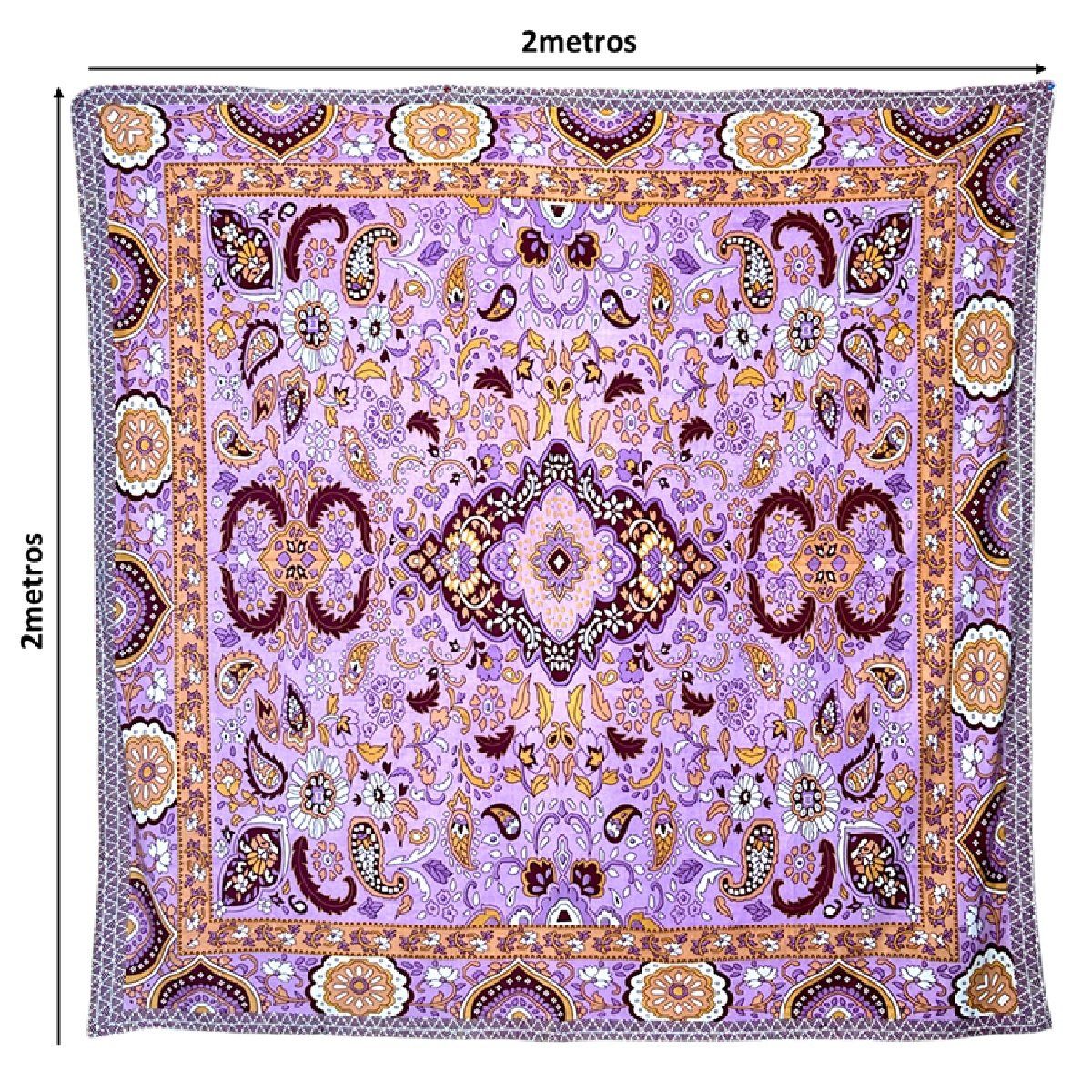 GENERICO - Mandala Manta para Playa Flamenco de Algodón