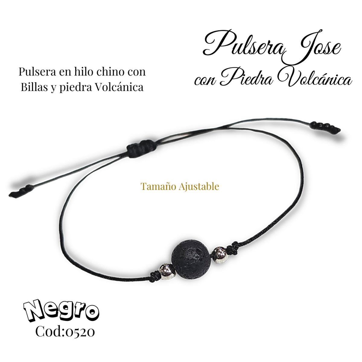 GENERICO - Pulsera con piedra Volcanica