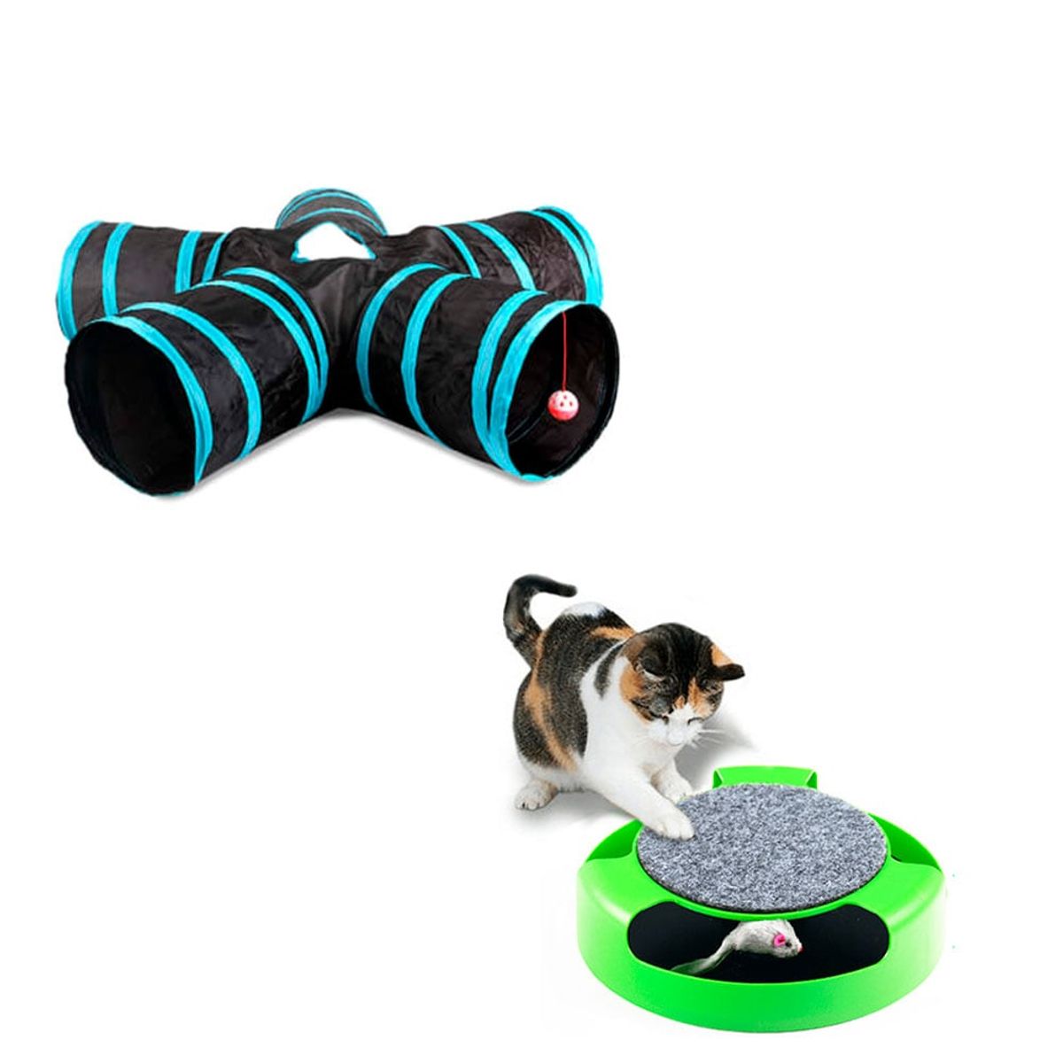 QUE PATAS PET SHOP - Túnel de 5 Entradas + Juego Atrapa Ratón