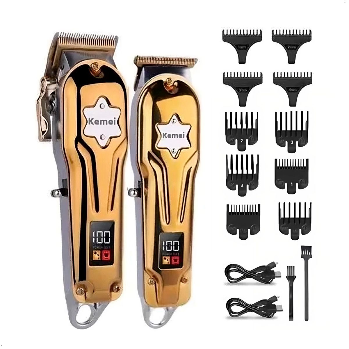 KEMEI - Máquina de Corte Cabello Combo Kemei KM 2011 Inalámbrica