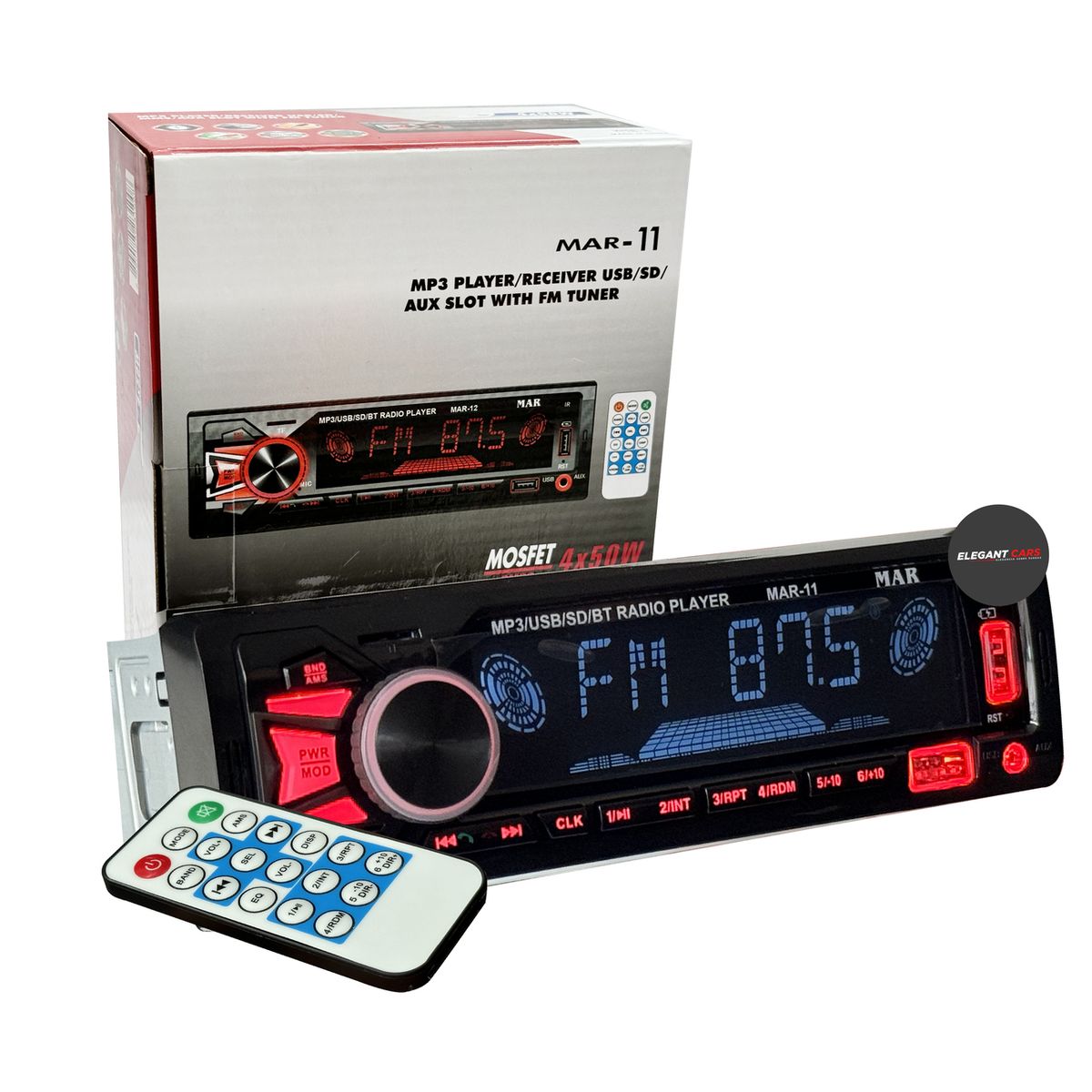 JET - Autoradio 1din Universal Mar  MP3 USB BT