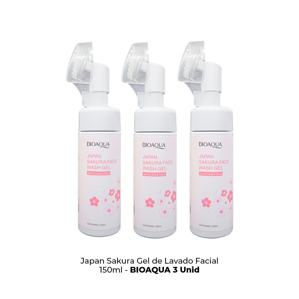 BIOAQUA - Gel de Lavado Facial Japan Sakura 150ml - Bioaqua 3 und