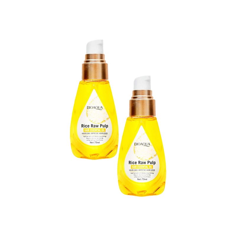 BIOAQUA - Aceite de Arroz para el cabello 70ml - Bioaqua 2und