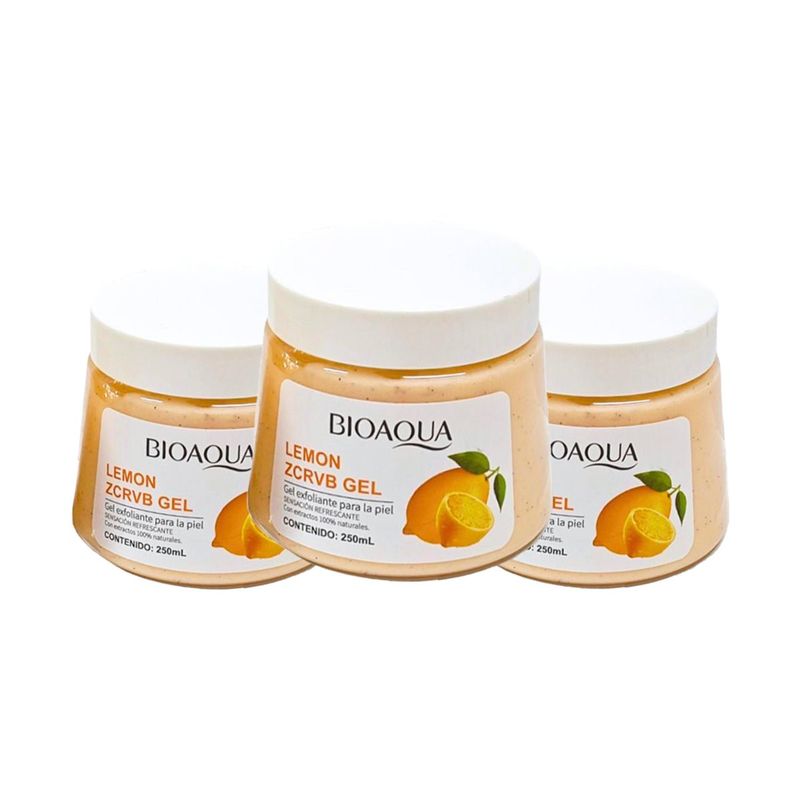 BIOAQUA - Exfoliante en Gel Limon 250ml - Bioaqua  3und