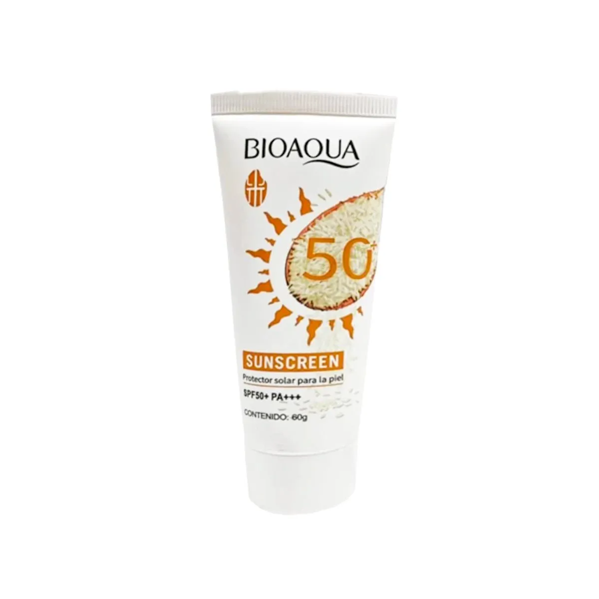 BIOAQUA - Bloqueador Solar 50+ de Arroz 60g - Bioaqua