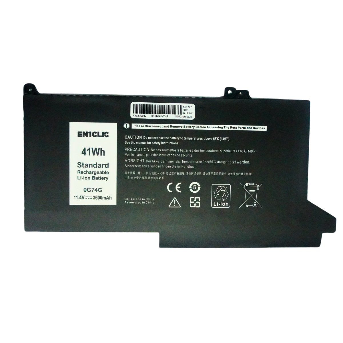 DELL - Batería Para Laptop Dell 0G74G Latitude 7400