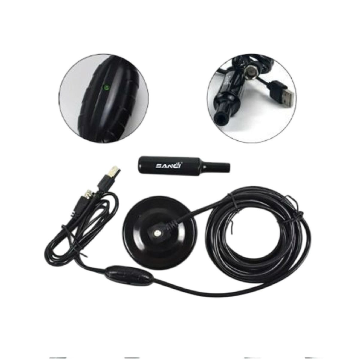 SANC - Antena de Televisión Digital Alta Definición con Intensificador USB