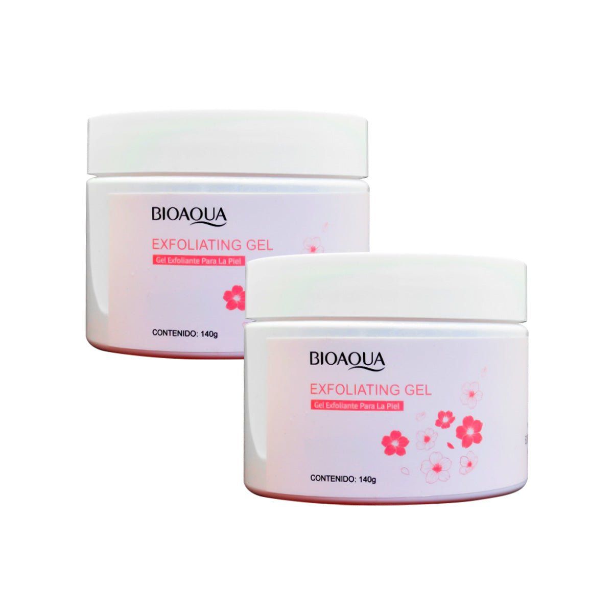 BIOAQUA - Gel Exfoliante para la Piel de Sakura 140gr - Bioaqua 2und