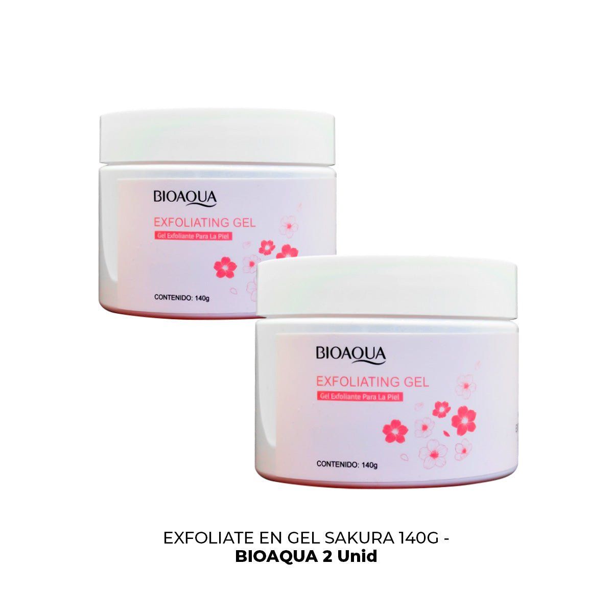 BIOAQUA - Gel Exfoliante para la Piel de Sakura 140gr - Bioaqua 2und