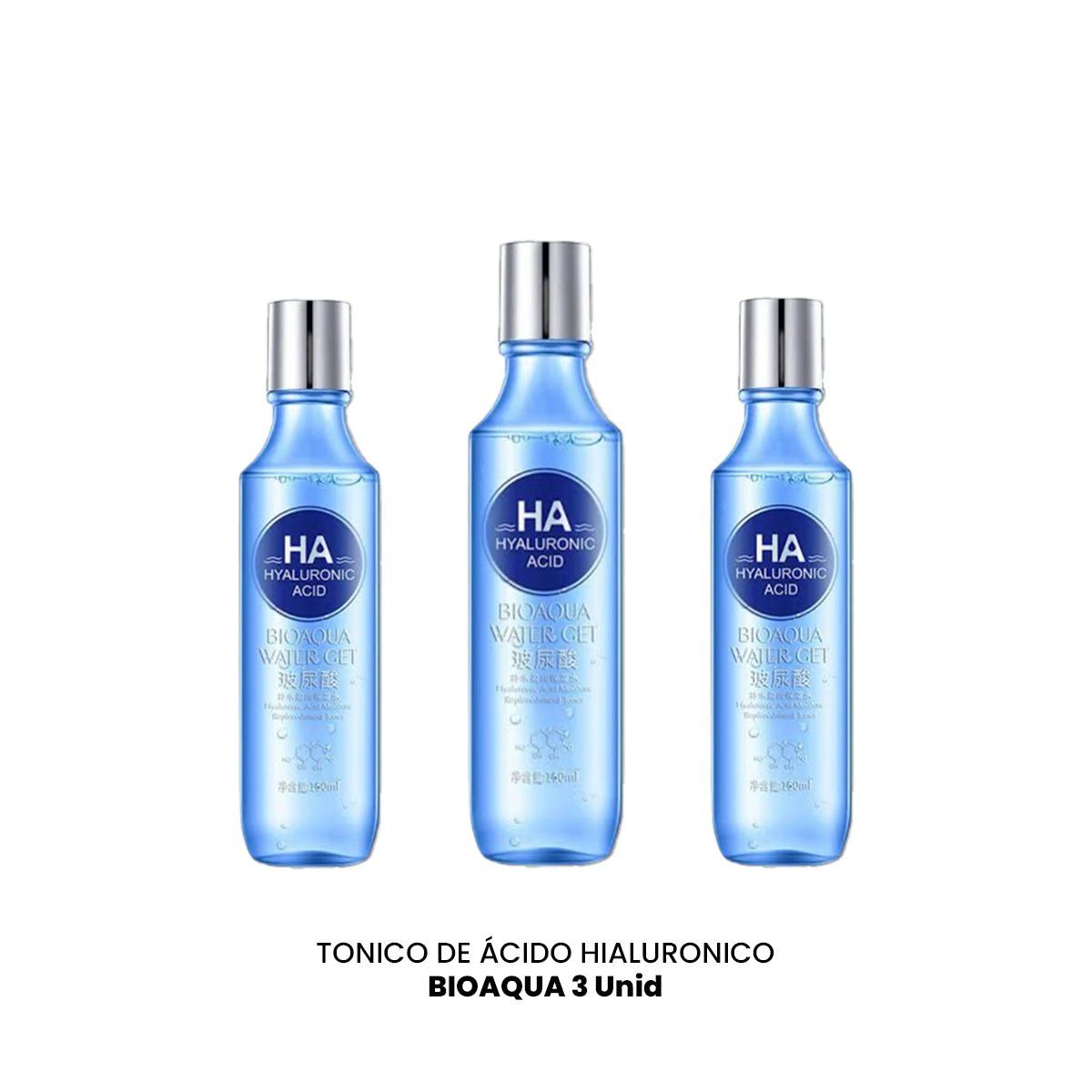 BIOAQUA - Tónico de Ácido Hialuronico - Bioaqua 3unid