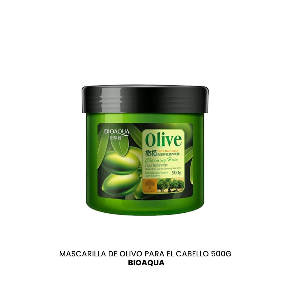 BIOAQUA - Mascarilla de Olivo para el Cabello 500g - Bioaqua