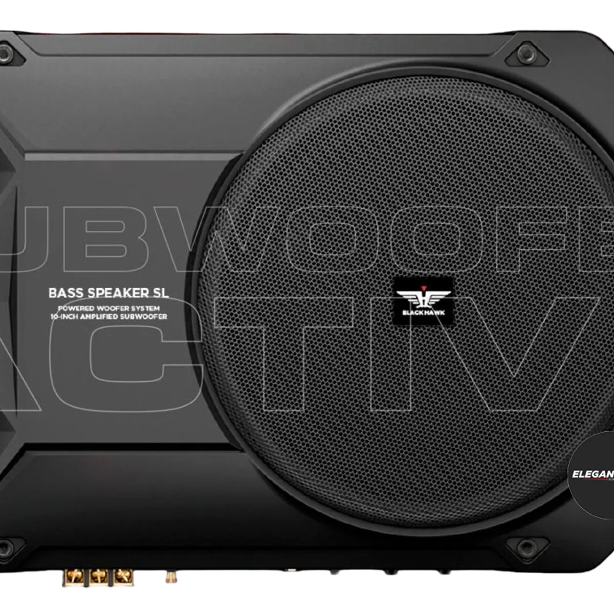 BLACK - Subwoofer Amplificado Black Hawck 800w 10Pulg