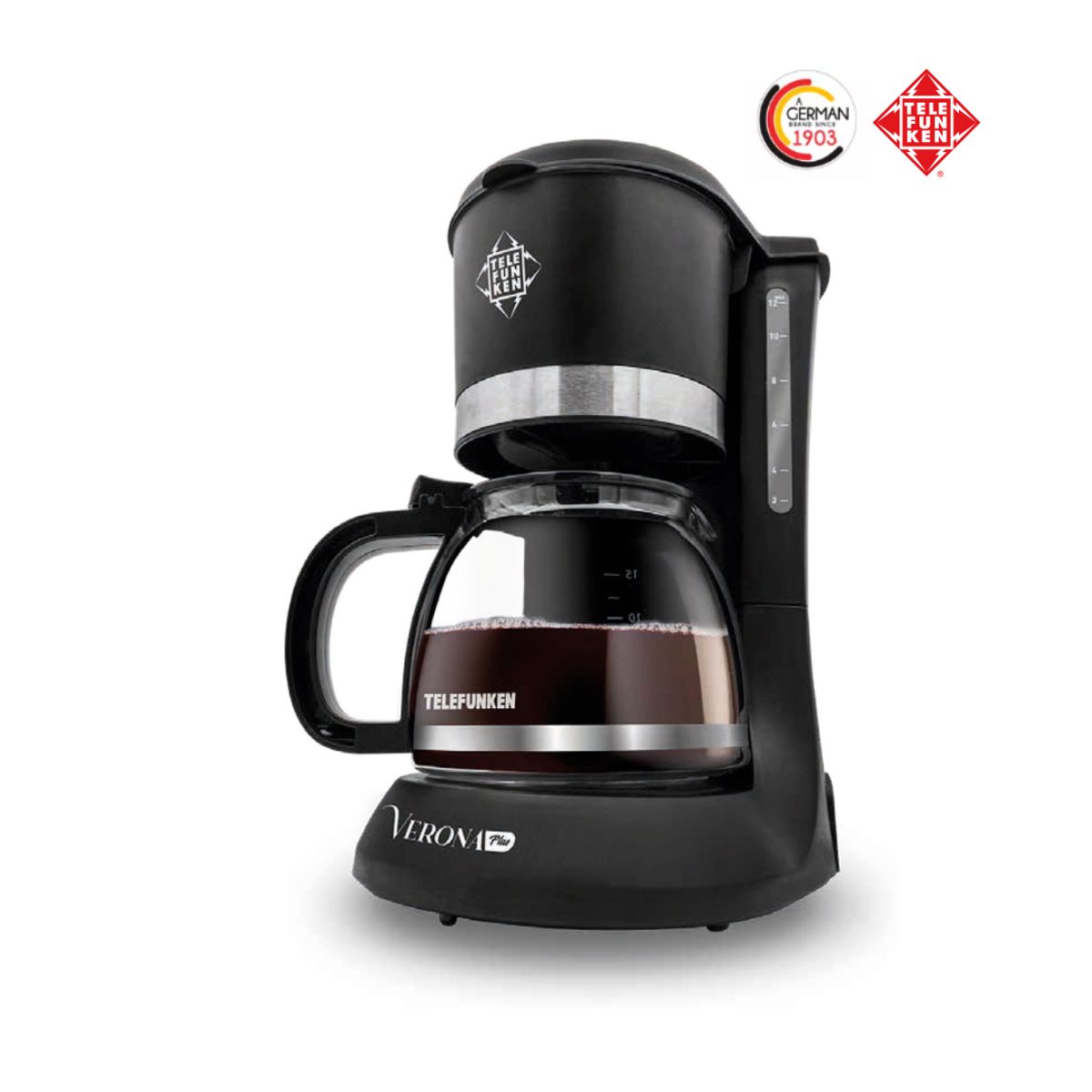 TELEFUNKEN - Cafetera de Goteo Eléctrica Verona Plus