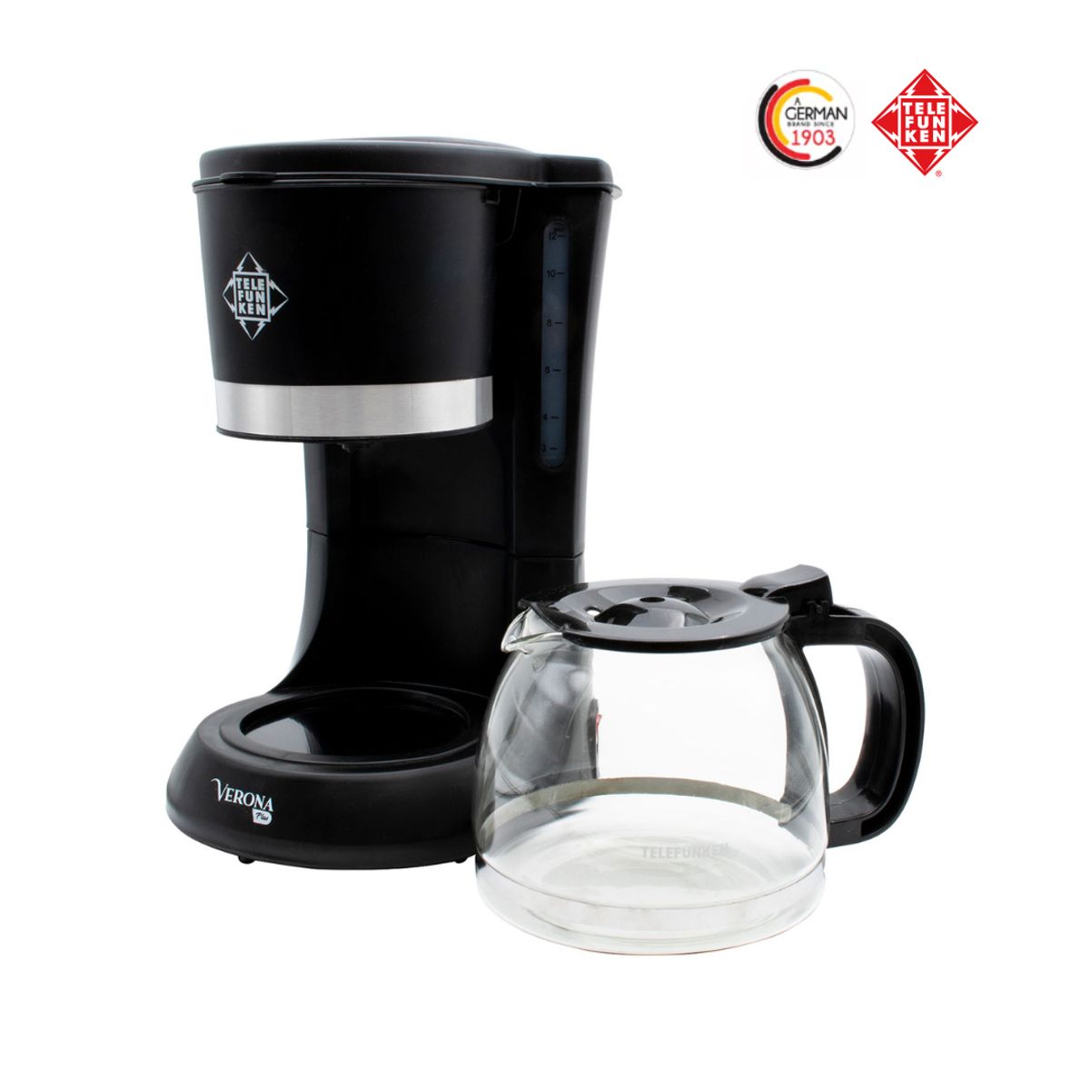 TELEFUNKEN - Cafetera de Goteo Eléctrica Verona Plus