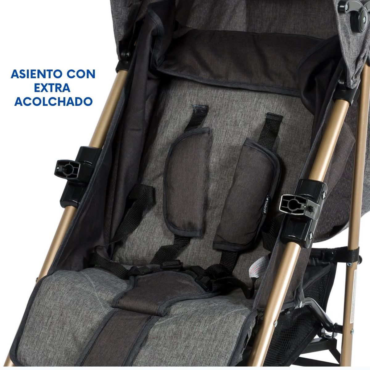 EBABY - Coche Travis 3 Posiciones Gris