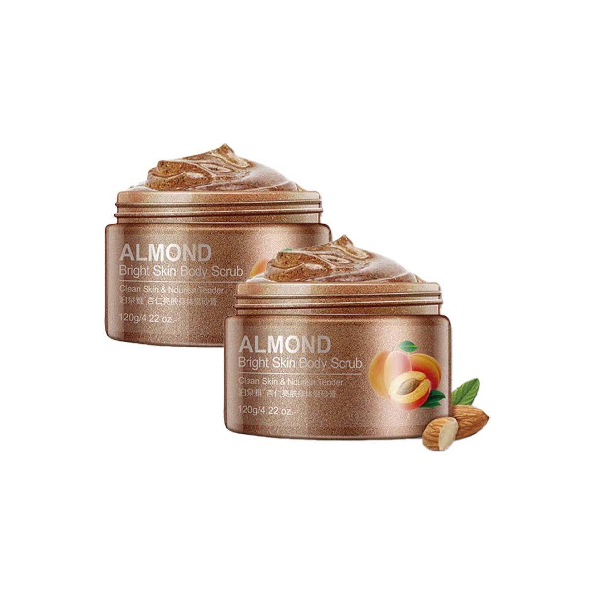 BIOAQUA - Almond Bright Skin Body Scrub 120gr - Bioaqua 2und