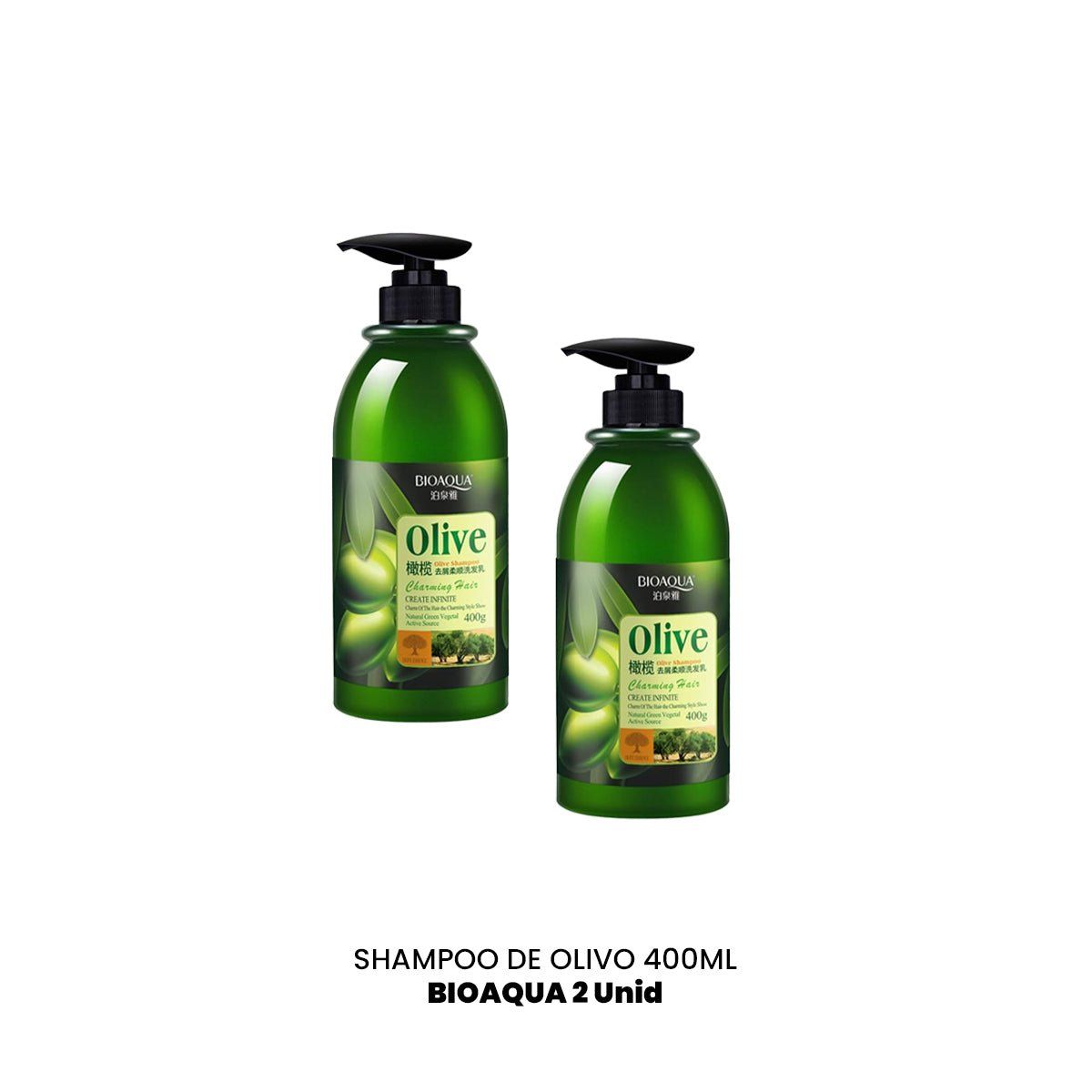 BIOAQUA - Shampoo de Olivo 400ml - Bioaqua 2und