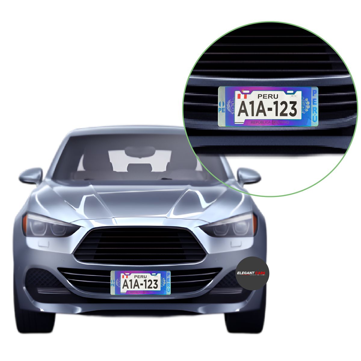 JET - Portaplaca Europeo Universal Metal Tornazol 1pcs