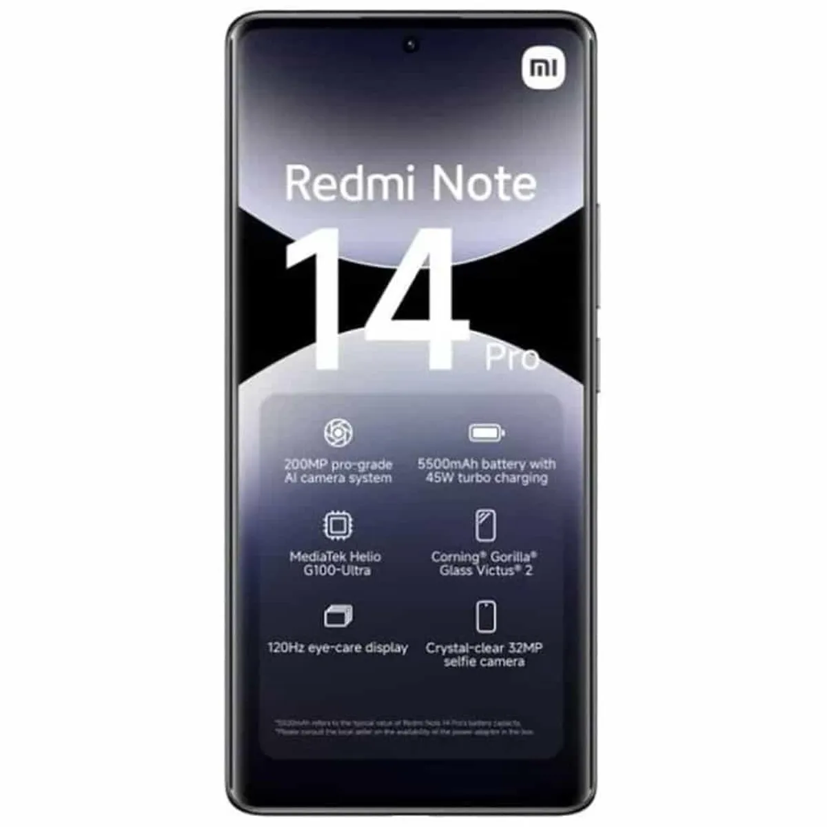 XIAOMI - XIAOMI REDMI NOTE 14 PRO 4G 8GB RAM 256GB ROM - NEGRO