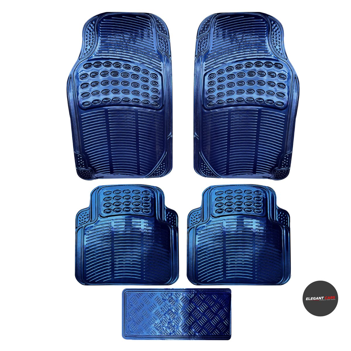 JETION - Piso Tapete Elegante Metalico Azul 5pcs