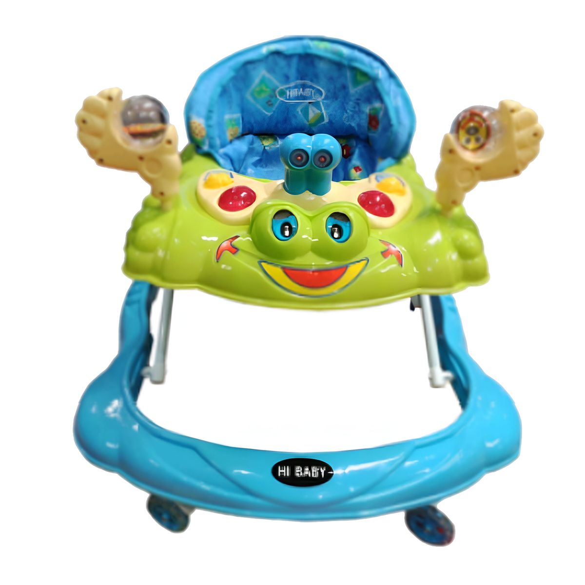 HI BABY - Andador para Bebe Musical con Luces Cangrejo Verde