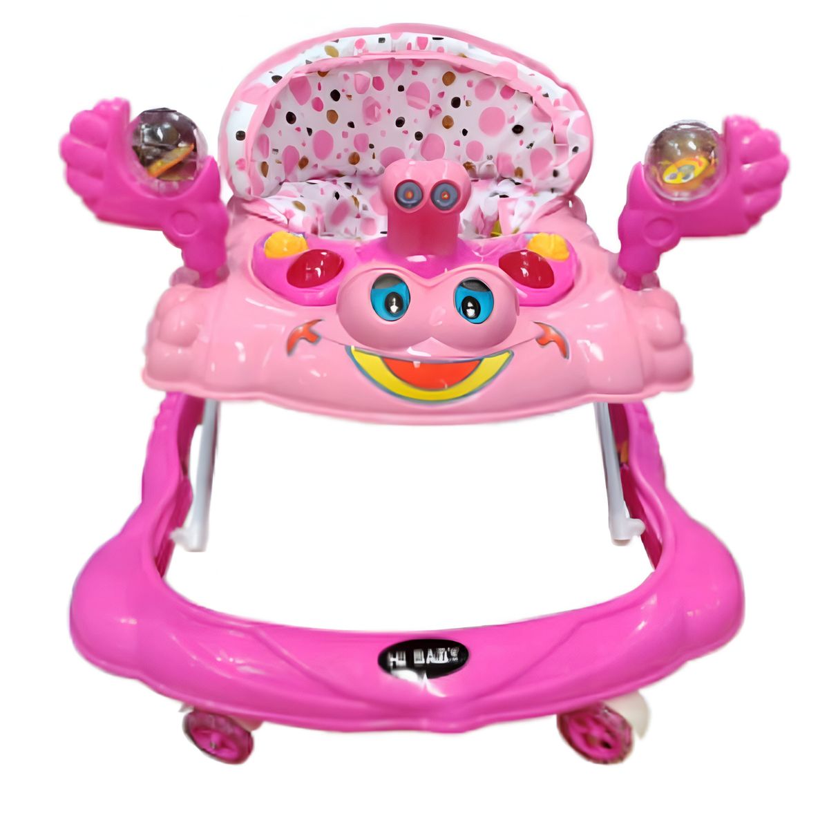 HI BABY - Andador para Bebe Musical con Luces Cangrejo Rosado