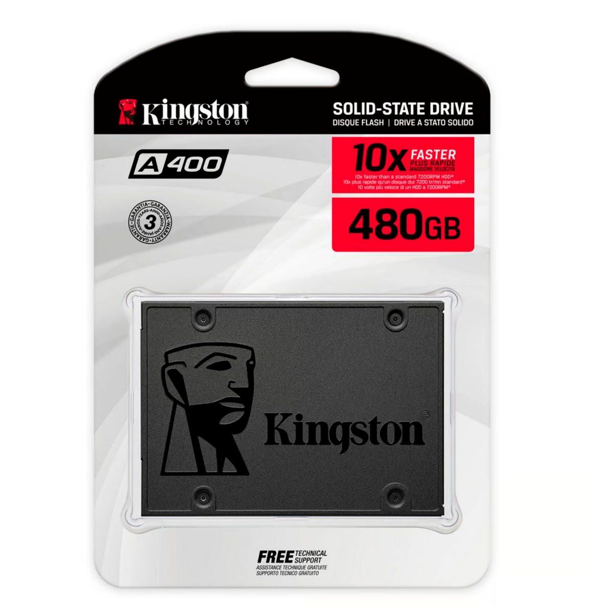 KINGSTON - Disco Sólido Ssd 480gb Kingston A400 Para PC y Laptop