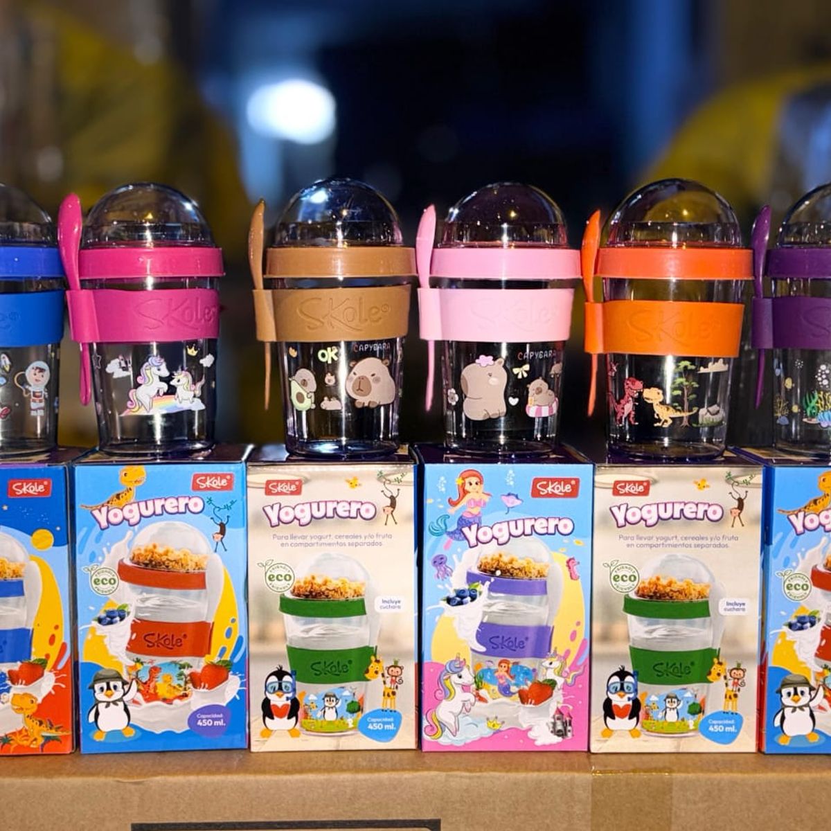 GENERICO - VASO PARA YOGURT MODELO CAPIBARA NIÑO