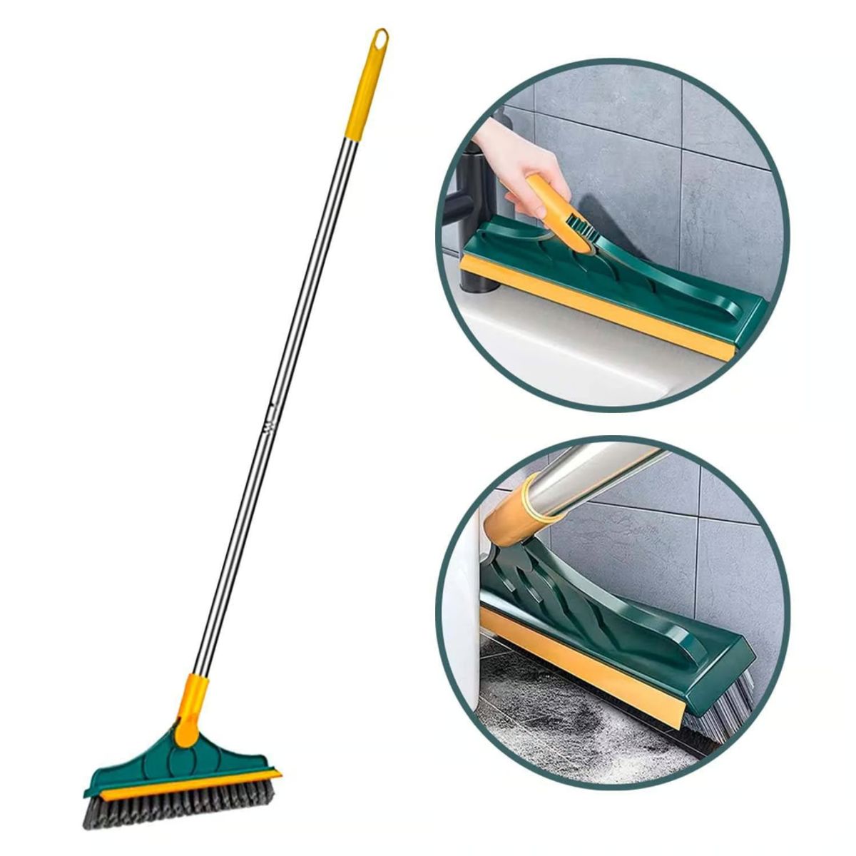 GENERICO - Escoba Mágica 2 en 1 Giratorio 120° Multiusos V