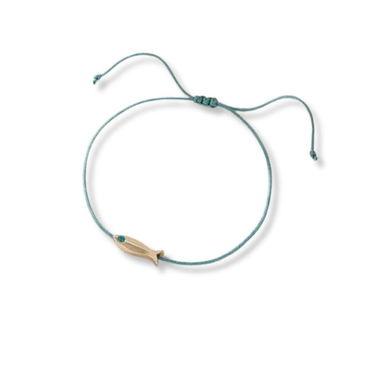 SANTORAL - Pulsera Tobillera Ichthys - Hilo y Cobre