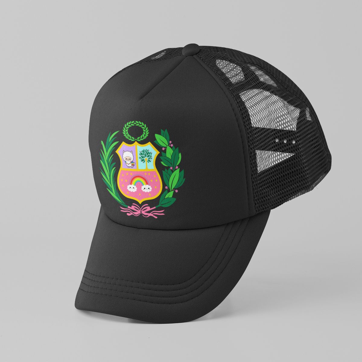 GENERICO - GORRA TRUCKER -ESCUDO PERU MOD006