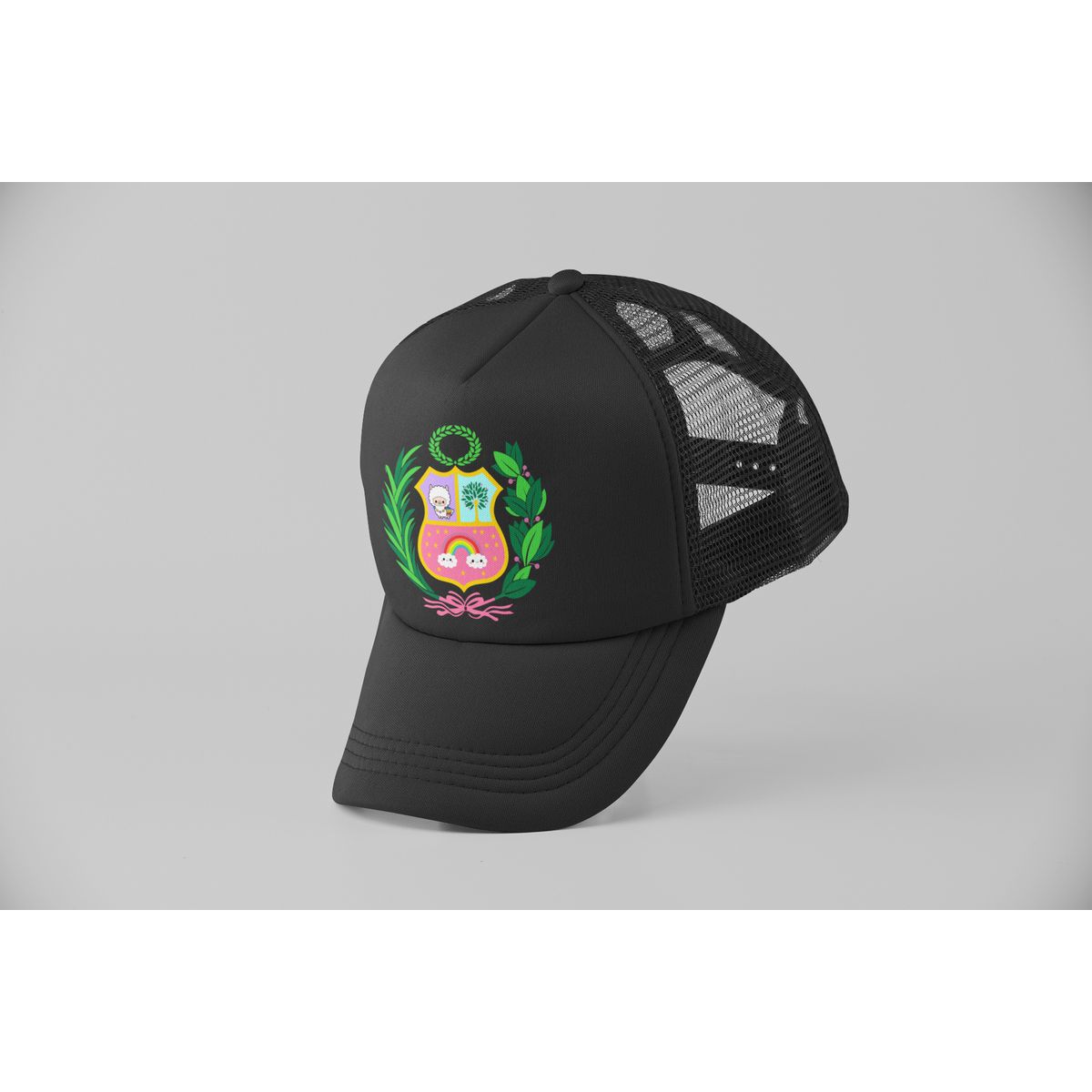 GENERICO - GORRA TRUCKER -ESCUDO PERU MOD006